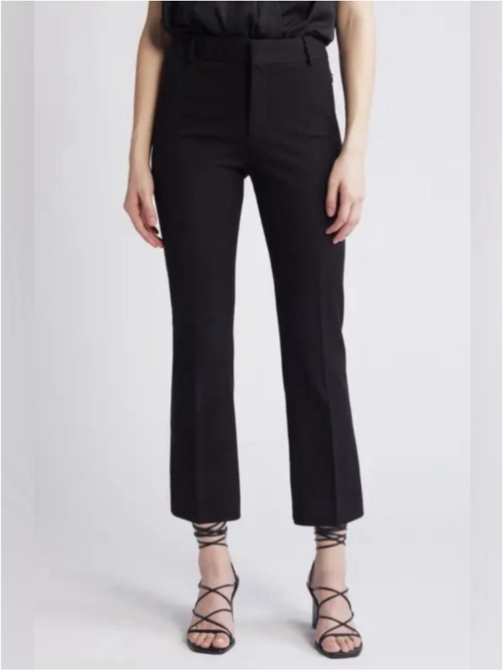 Frame Le Crop mini boot pants Black Tailored Trousers classic luxury sz size 10